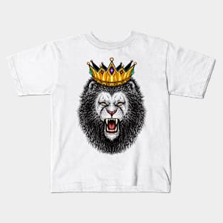 Lion with king’s crown Kids T-Shirt